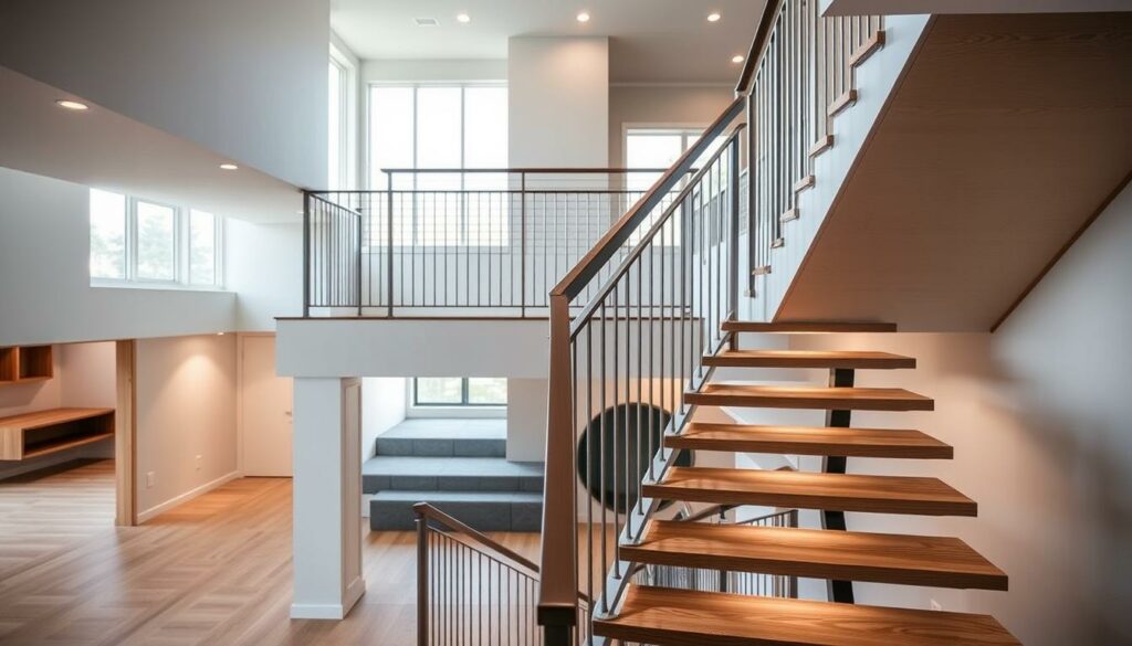 A-beautifully-crafted-mezzanine-staircase-with-an-elegant-modern-design.-The-stairs-feature-1024x585 Choisir un escalier pour sa mezzanine