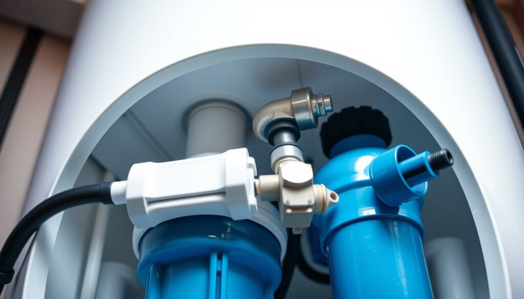 A-detailed-close-up-view-of-the-internal-components-of-a-modern-water-softener-system-1024x585 Comment entretenir son adoucisseur ?