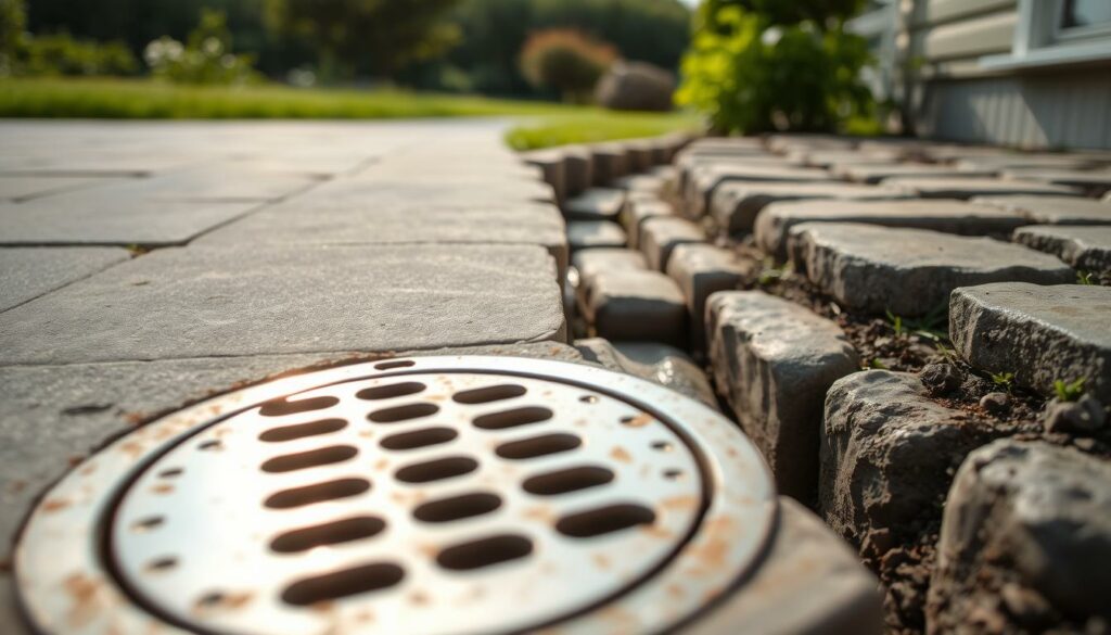A-tranquil-scene-of-a-residential-drainage-system-showcasing-both-preventive-and-curative-1024x585 Dans quel cas un drainage pour maison est-il utile ?