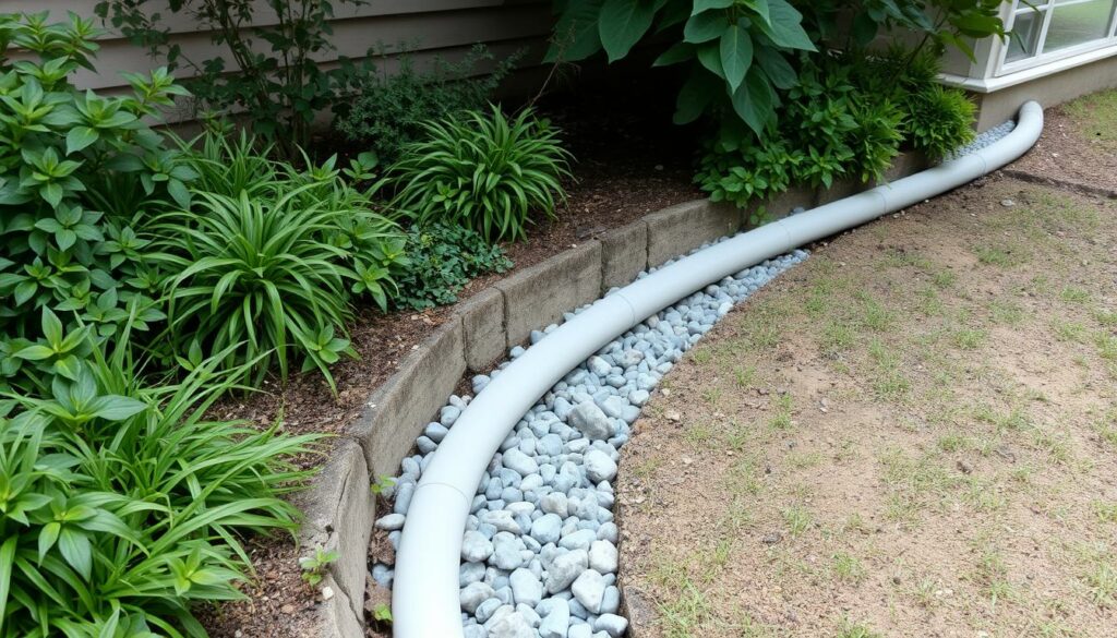 A-well-designed-exterior-drainage-system-featuring-a-peripheral-drainage-channel-running-along-1024x585 Dans quel cas un drainage pour maison est-il utile ?